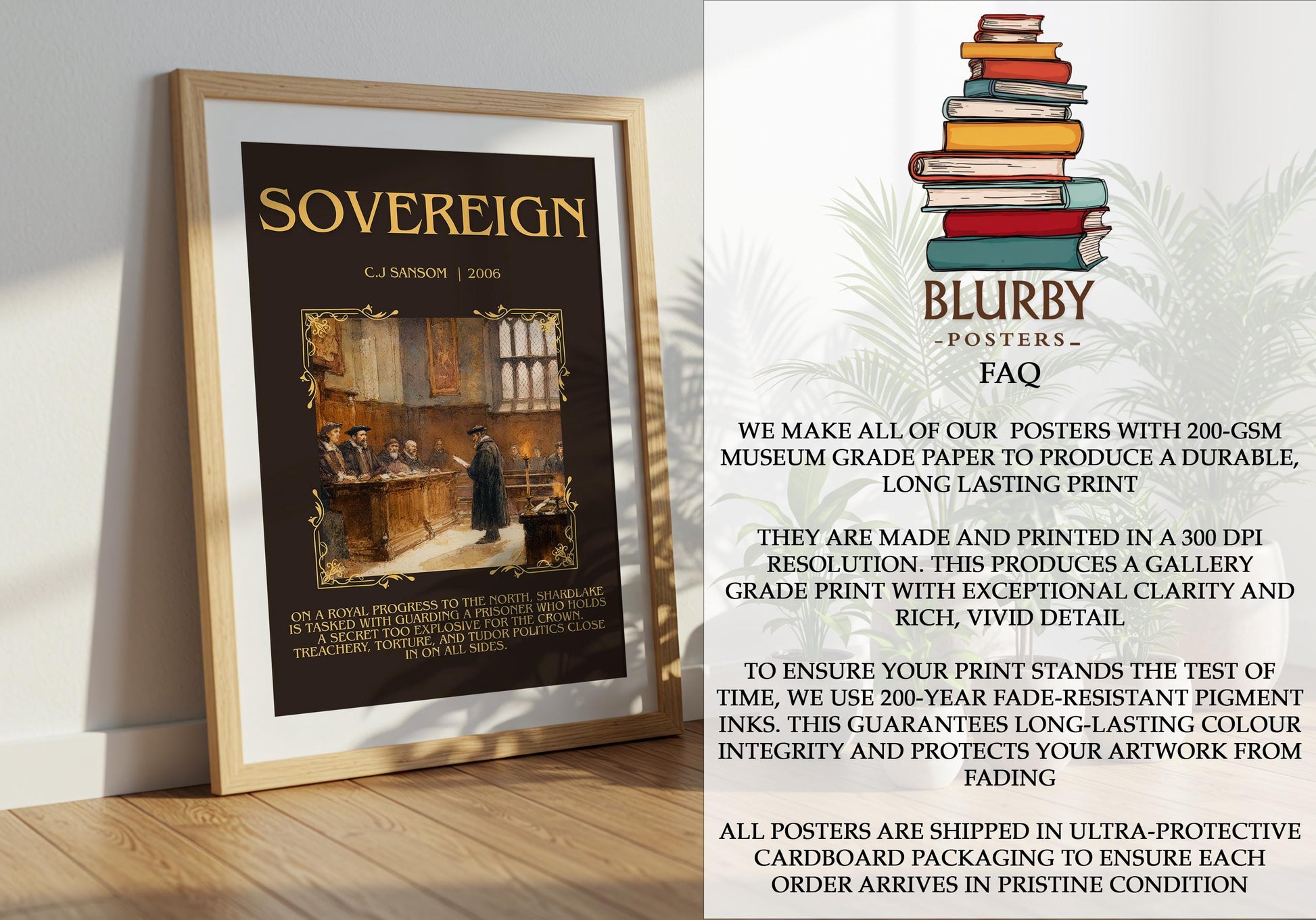 Sovereign by C.J. Samson | Descriptive Book Poster | Blurby