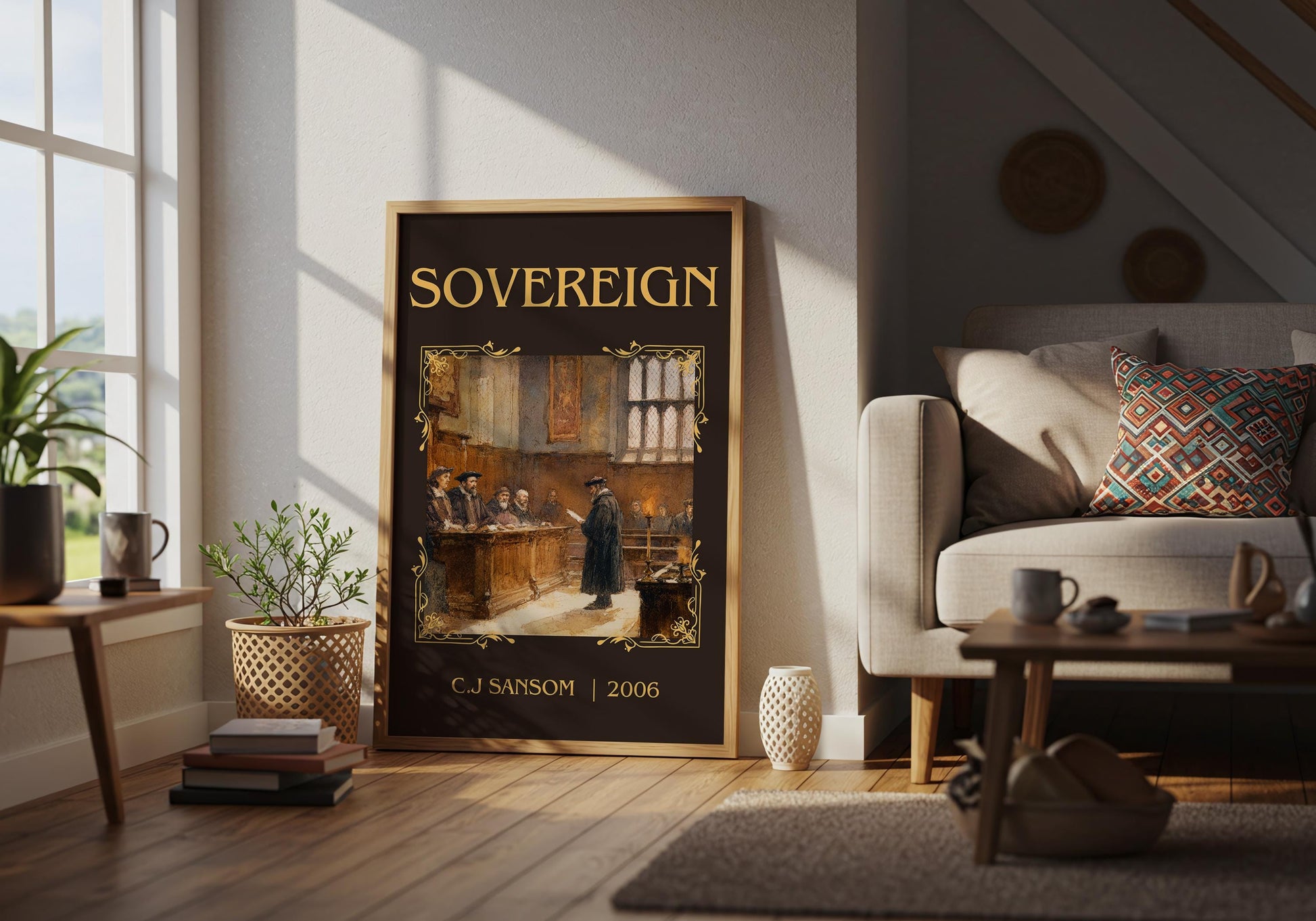 Sovereign by C.J. Samson | Descriptive Book Poster | Minimalist