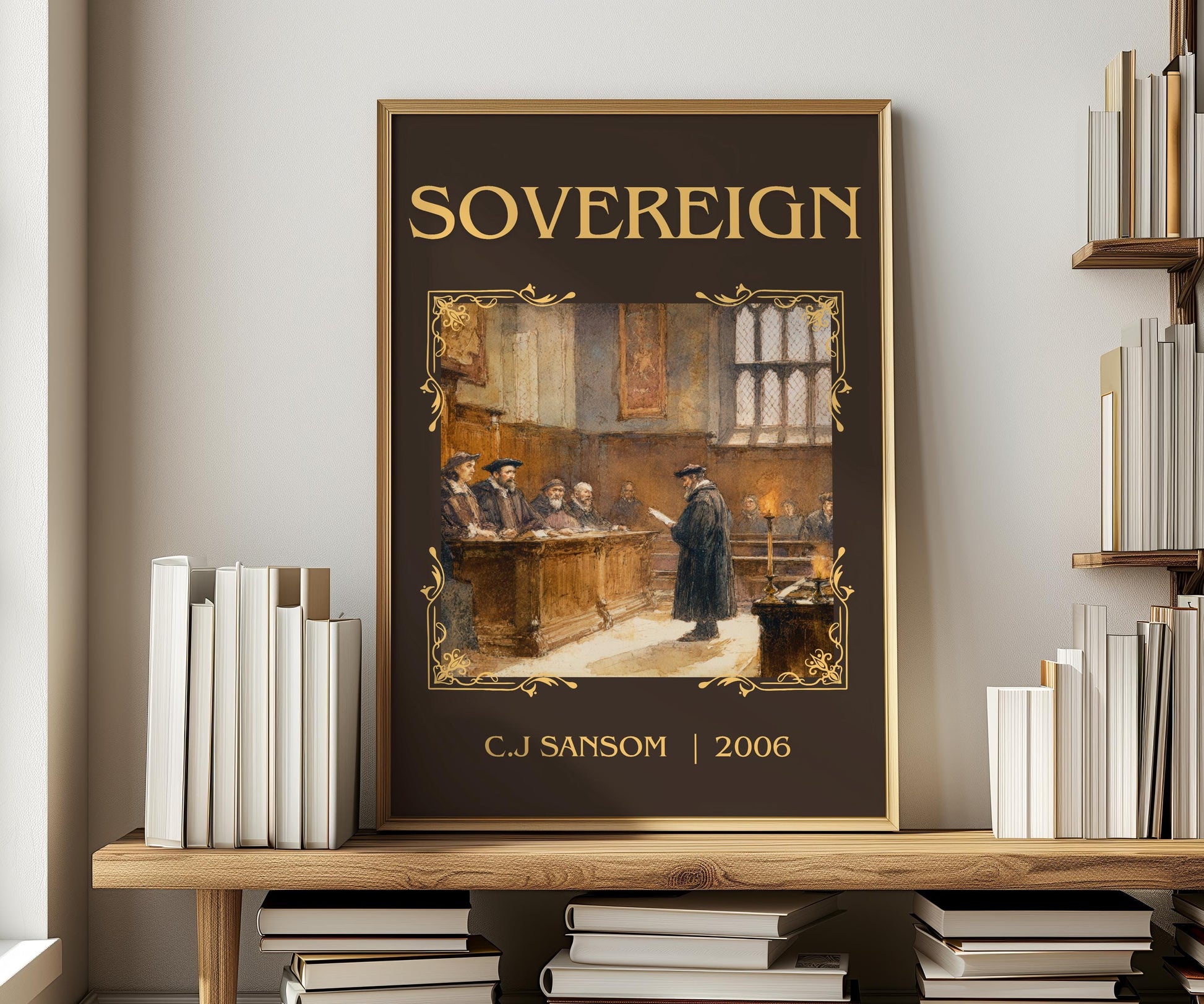 Sovereign by C.J. Samson | Descriptive Book Poster | Minimalist