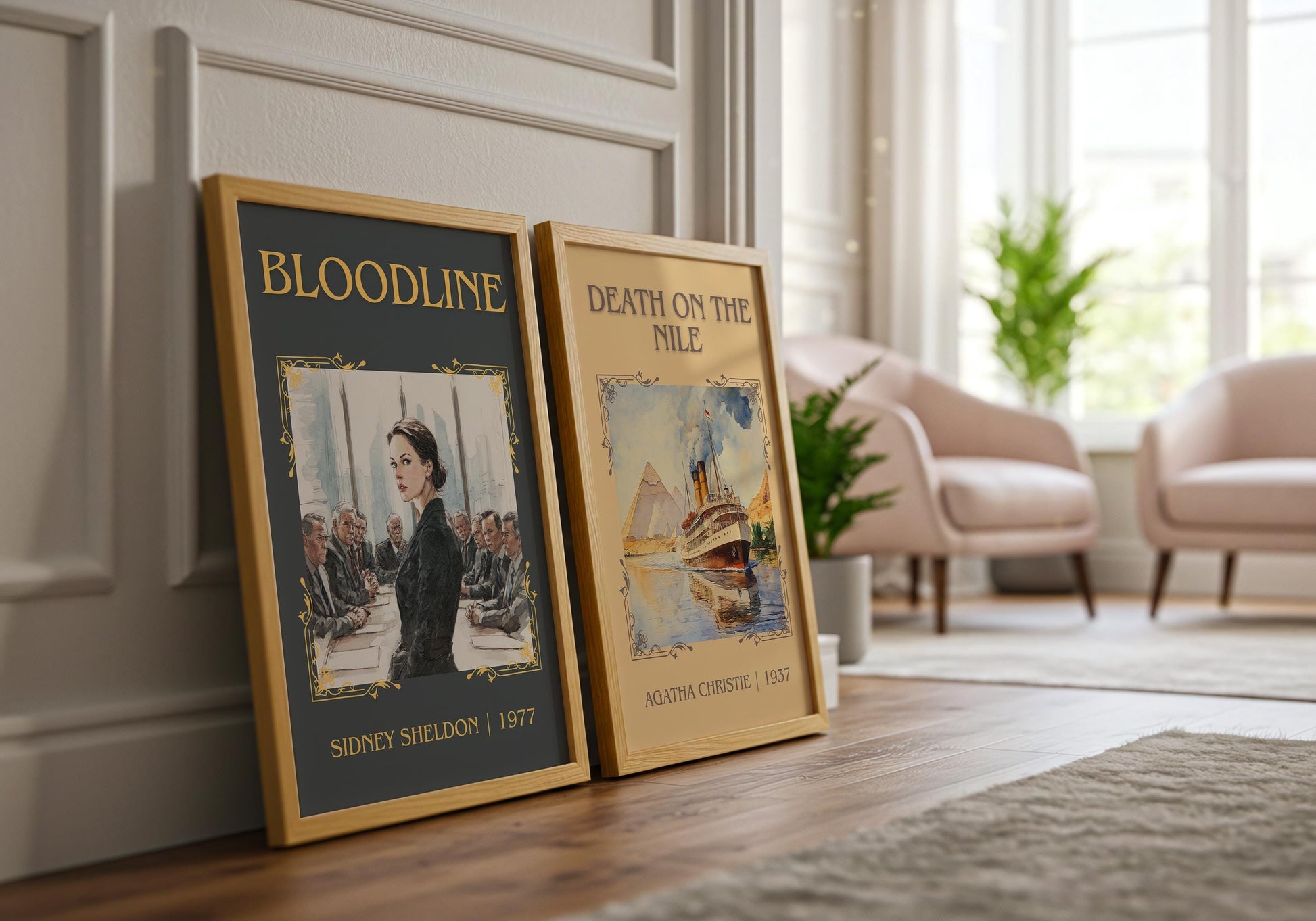 Bloodline by Sidney Sheldon | Descriptive Book Poster | Minimalist