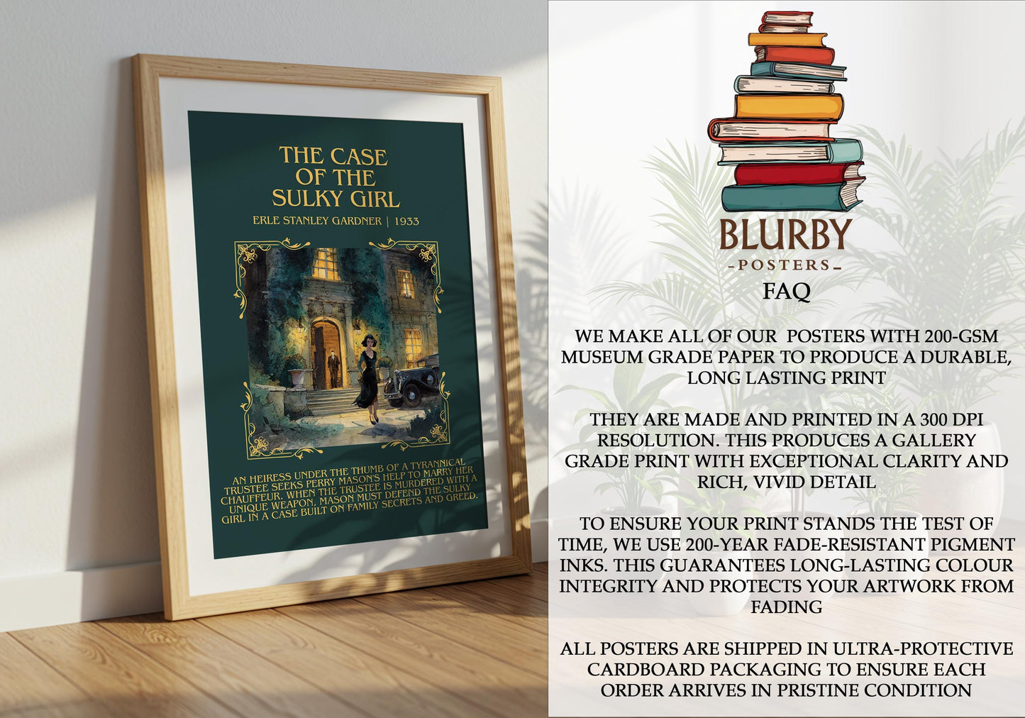 The Case Of The Sulky Girl by Erle Stanley Gardner | Descriptive Book Poster | Blurby