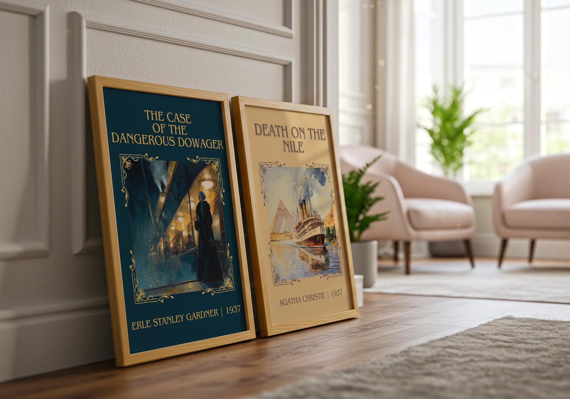 The Case Of The Dangerous Dowager by Erle Stanley Gardner | Descriptive Book Poster | Minimalist