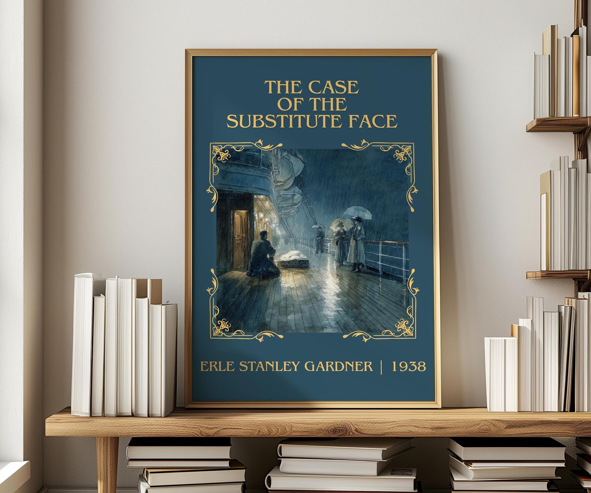 The Case Of The Substitute Face by Erle Stanley Gardner | Descriptive Book Poster | Minimalist
