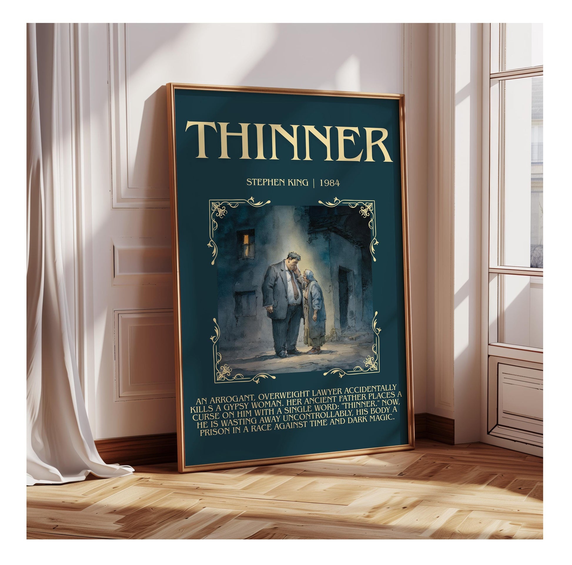 Thinner by Stephen King | Descriptive Book Poster | Blurby