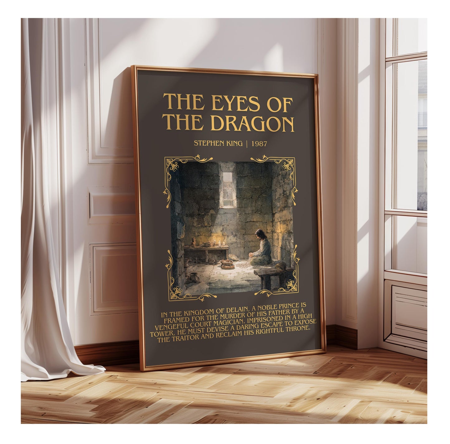 The Eyes Of The Dragon by Stephen King | Descriptive Book Poster | Blurby