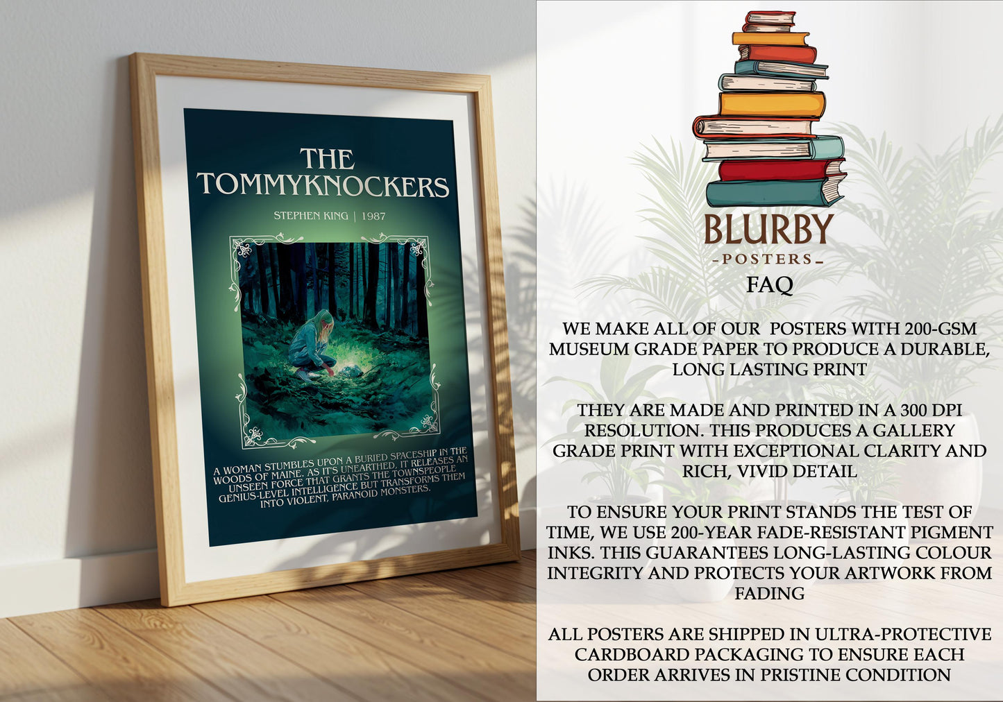 The Tommyknockers by Stephen King | Descriptive Book Poster | Blurby