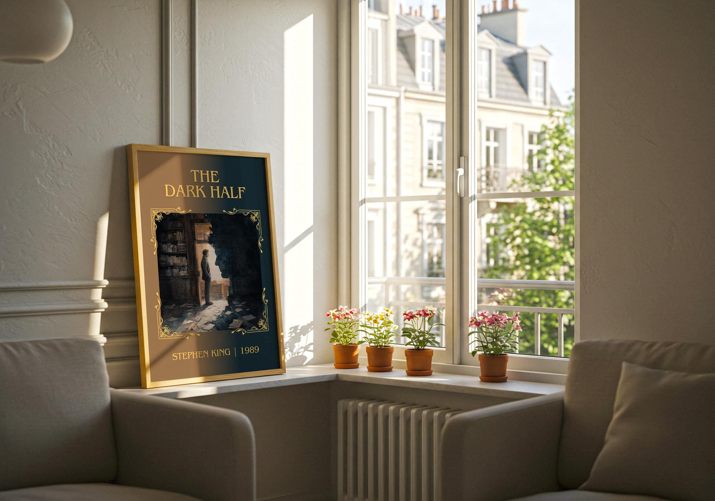 The Dark Half by Stephen King | Descriptive Book Poster | Minimalist