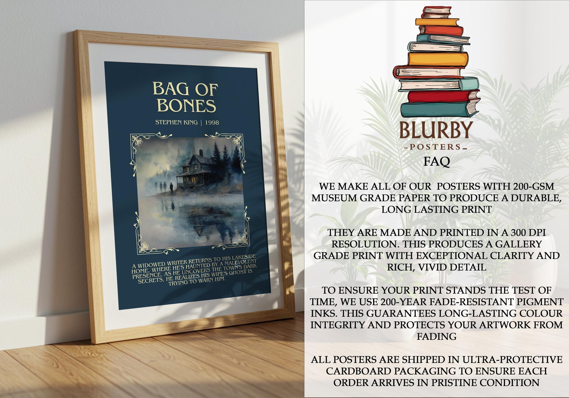 Bag Of Bones by Stephen King | Descriptive Book Poster | Blurby