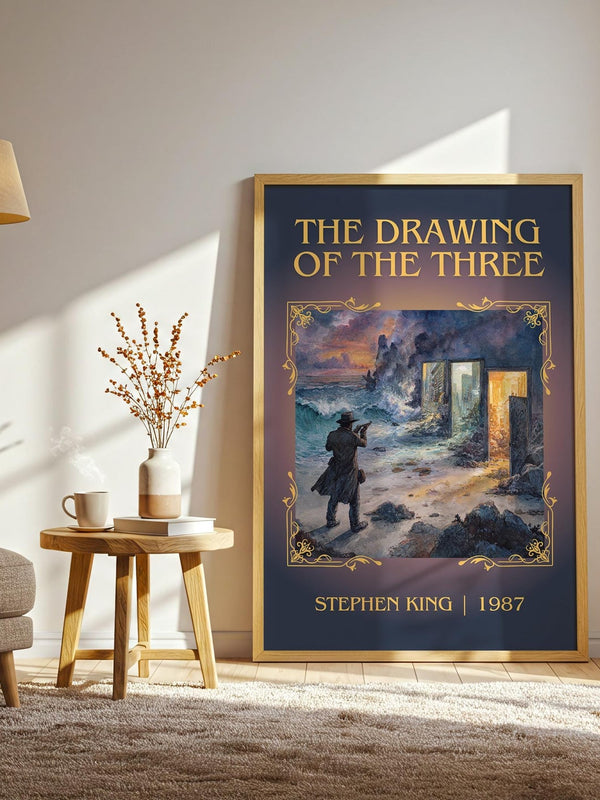 The Drawing of the Three classic book art print paper finish options – matte satin gloss