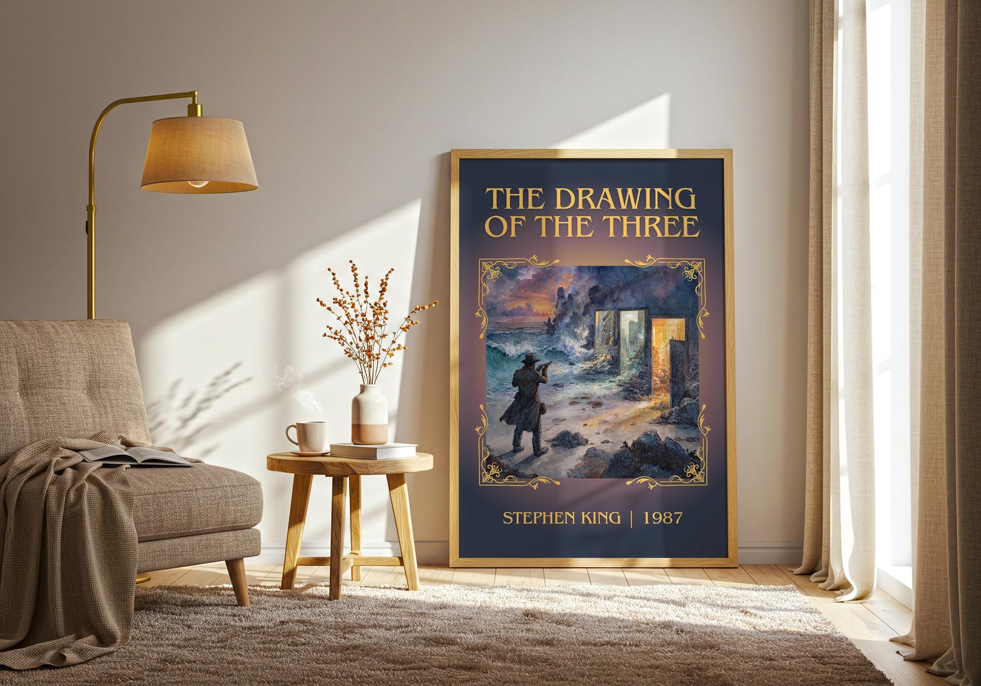 The Drawing Of The Three by Stephen King | Descriptive Book Poster | Minimalist