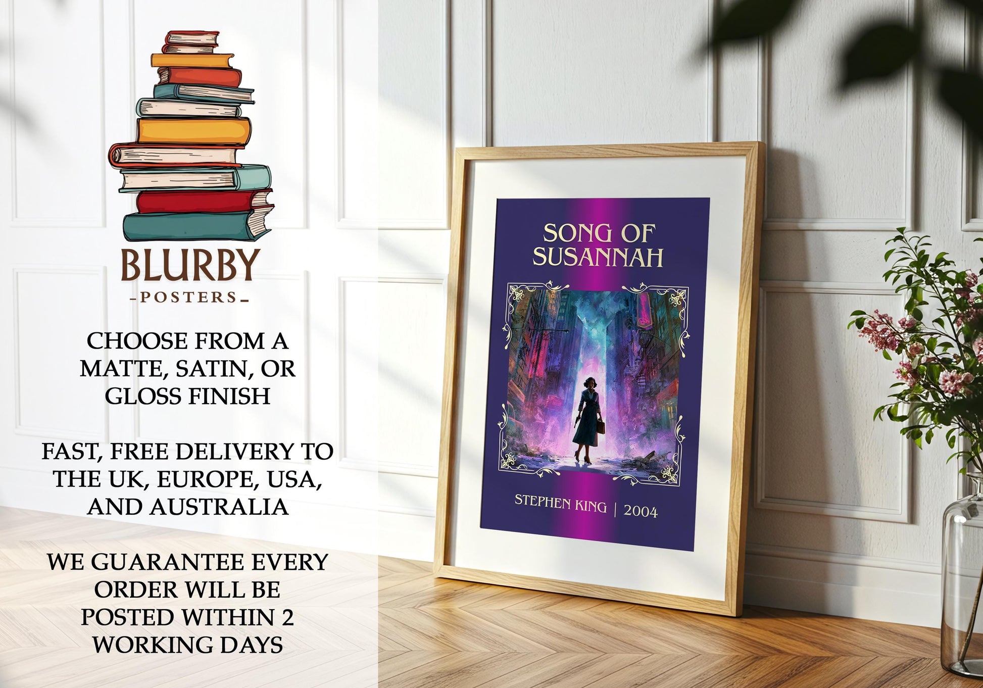 Songs Of Susannah by Stephen King | Descriptive Book Poster | Minimalist