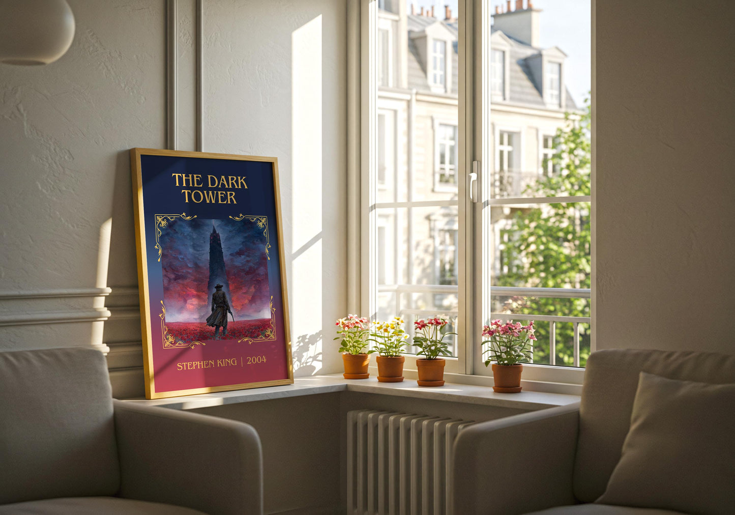 The Dark Tower by Stephen King | Descriptive Book Poster | Minimalist