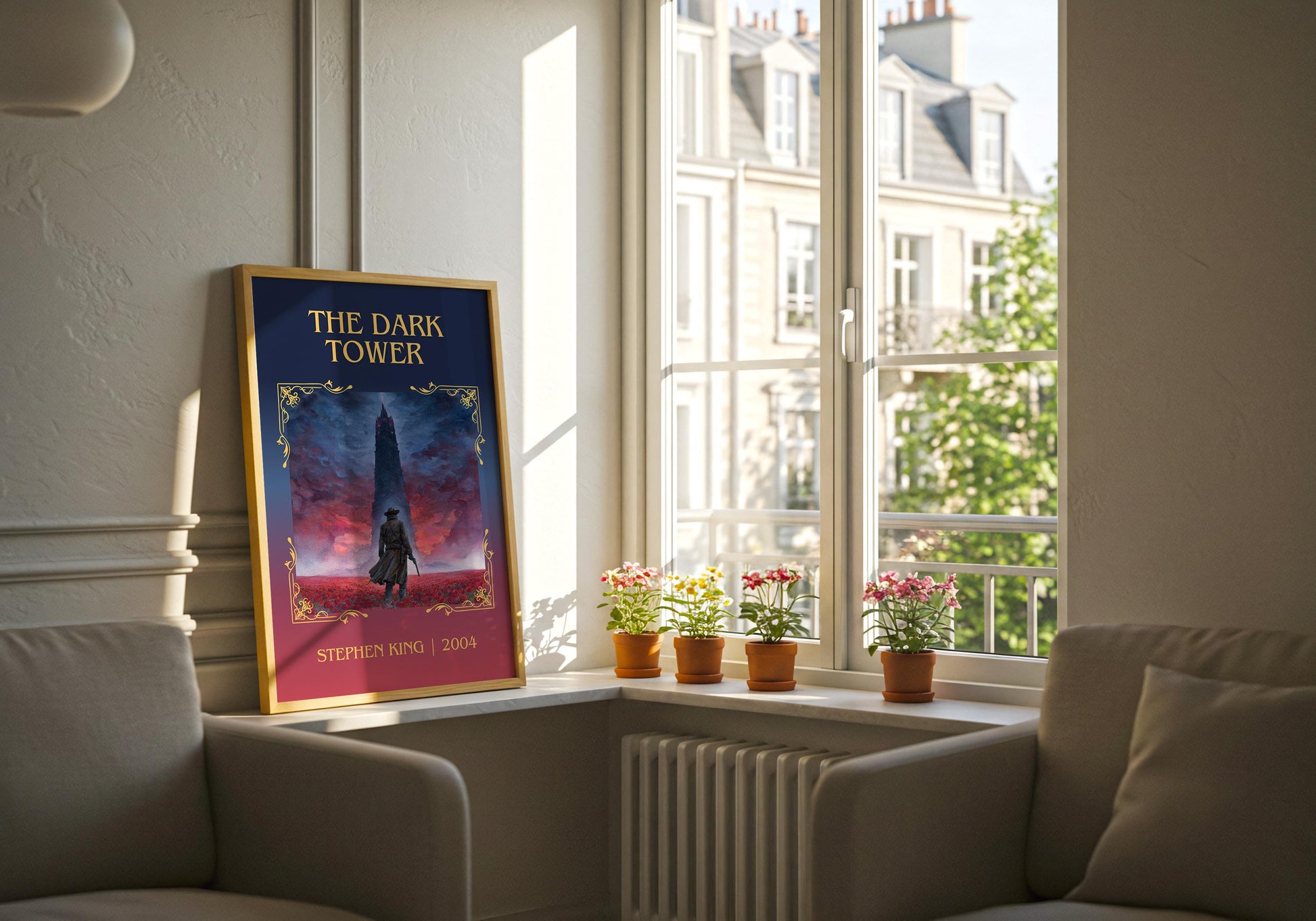 The Dark Tower by Stephen King | Descriptive Book Poster | Minimalist