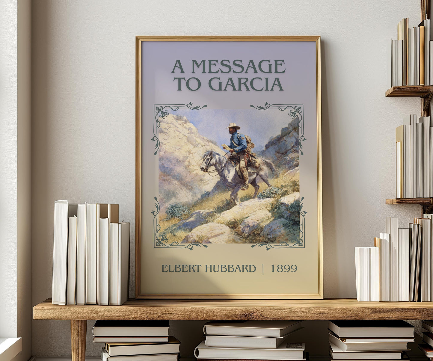 A Message To Garcia by Elbert Hubbard | Descriptive Book Poster | Minimalist