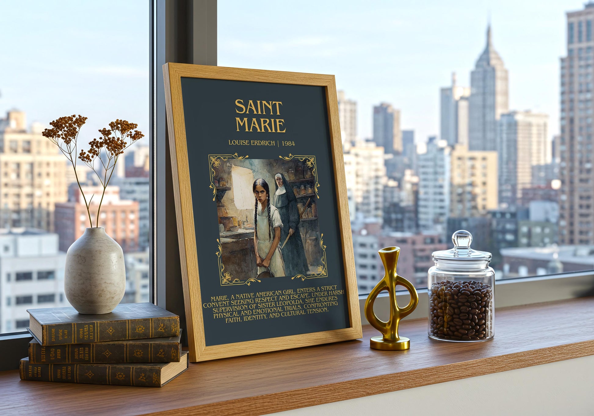 Saint Marie by Louise Erdrich | Descriptive Book Poster | Blurby