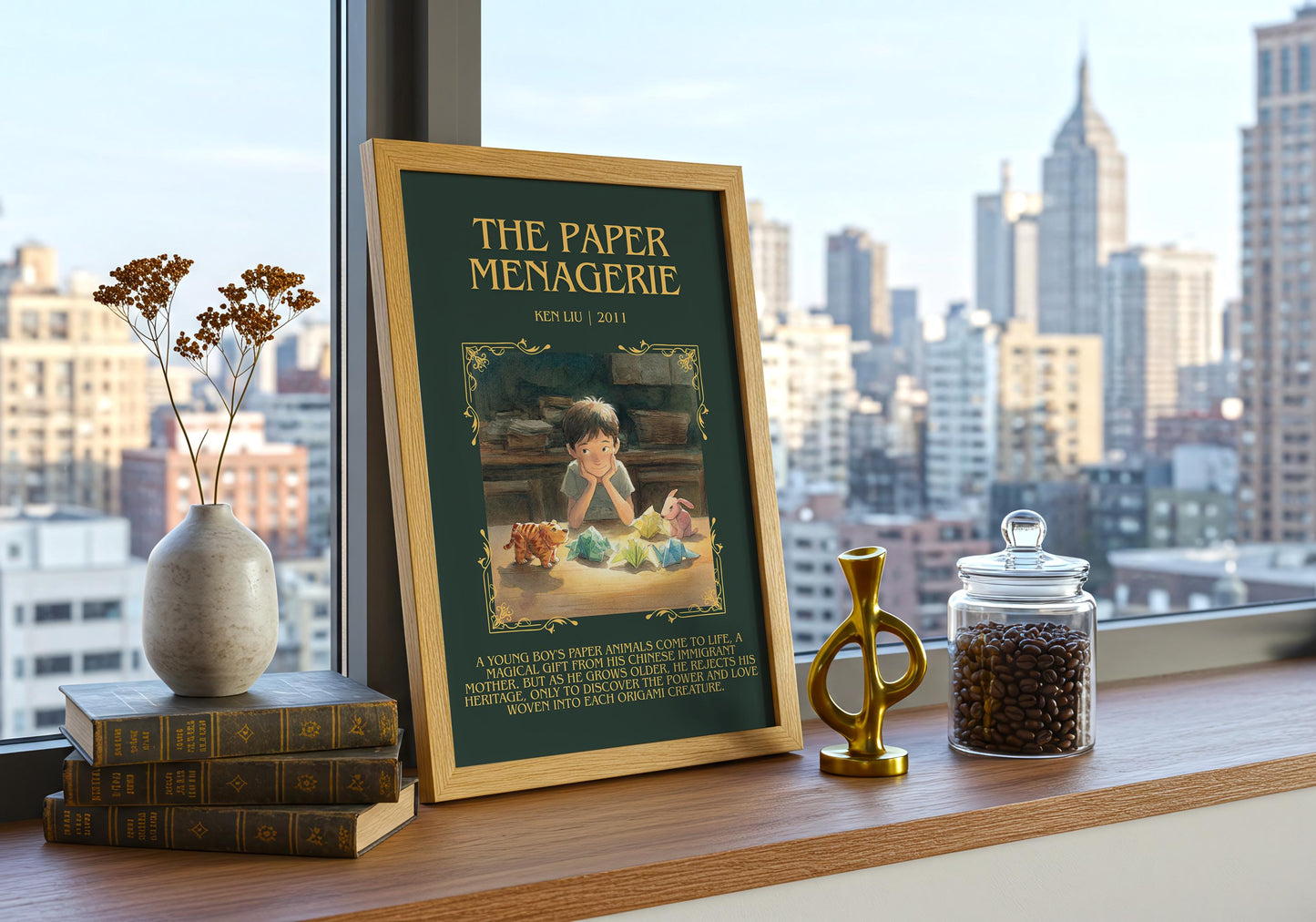 The Paper Menagerie by Ken Liu | Descriptive Book Poster | Blurby