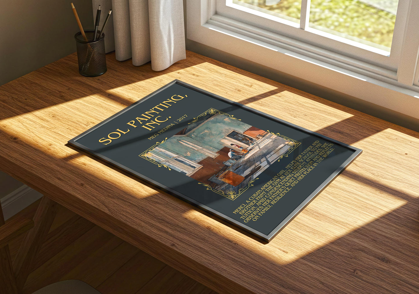 Sol Painting, Inc. by Meg Medina | Descriptive Book Poster | Blurby