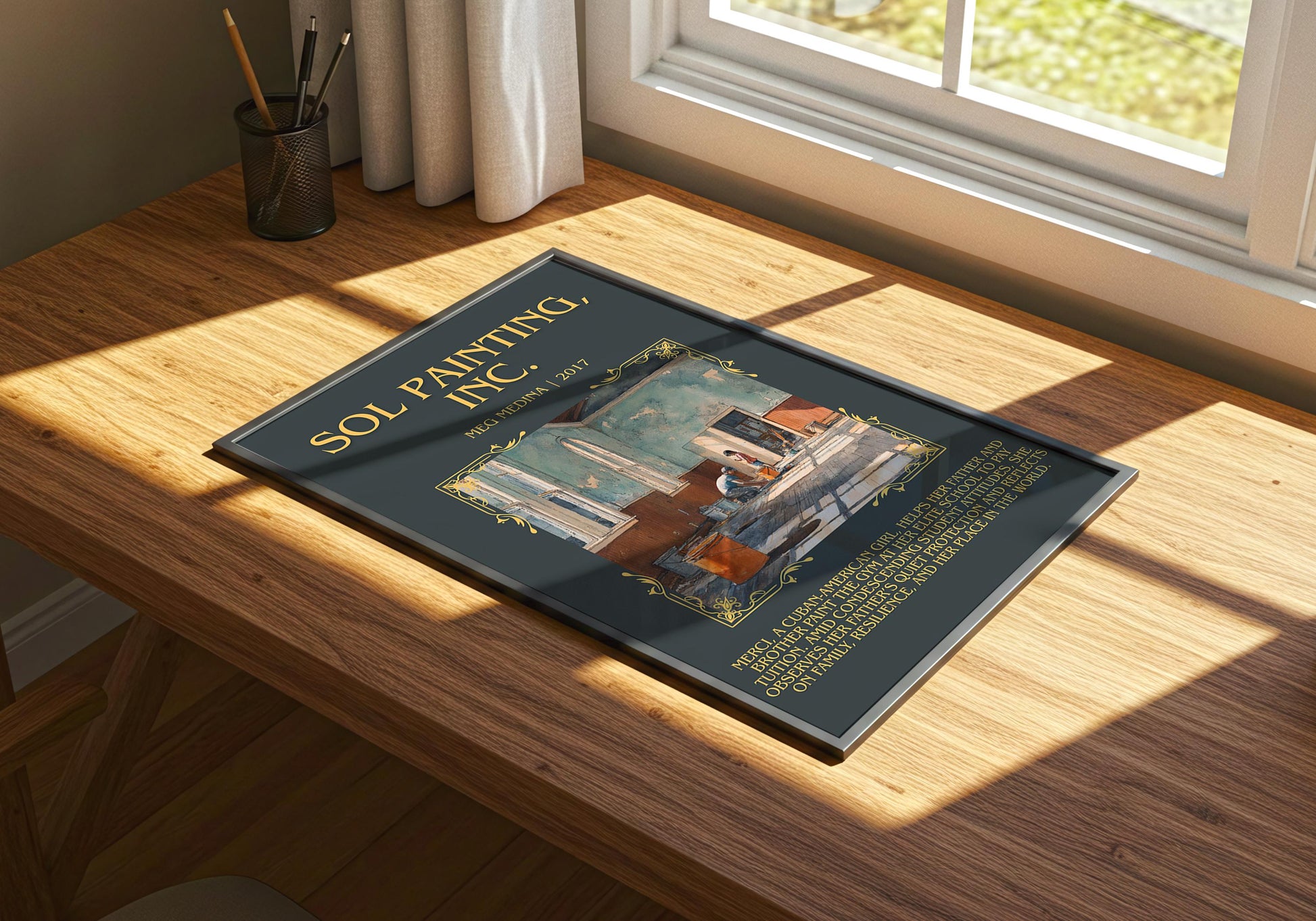 Sol Painting, Inc. by Meg Medina | Descriptive Book Poster | Blurby