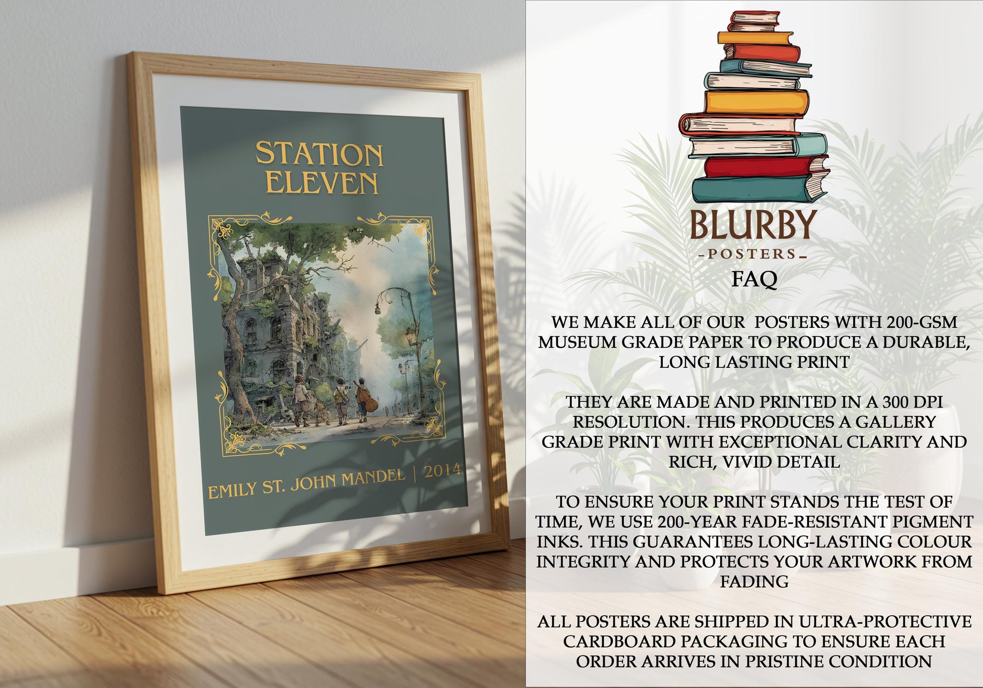 Station Eleven by Emily St. John Mandel | Descriptive Book Poster | Minimalist