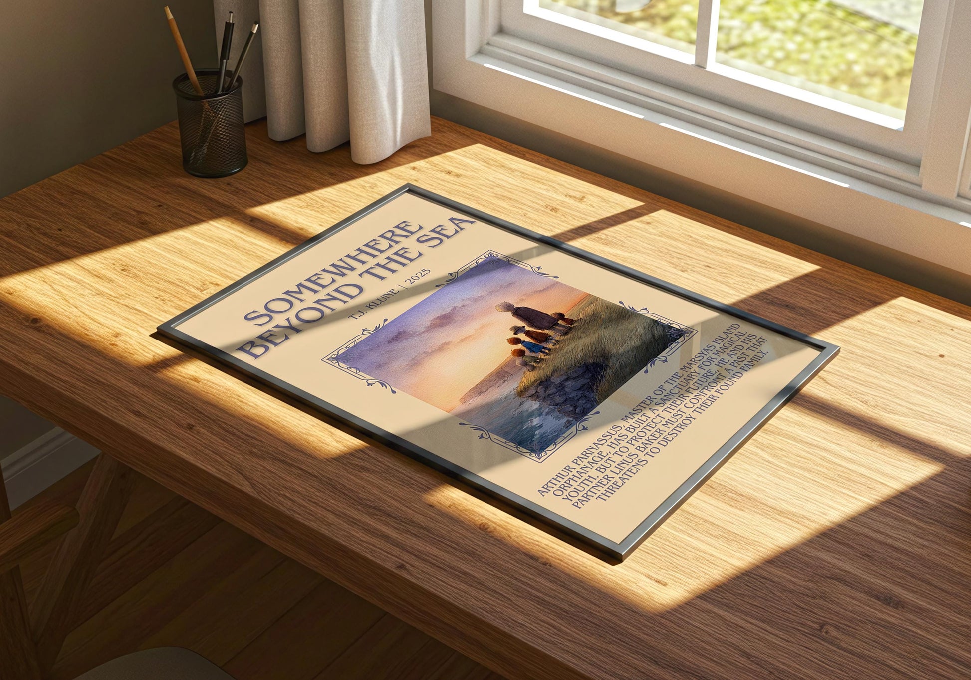 Somewhere Beyond The Sea by T.J. Klune | Descriptive Book Poster | Blurby