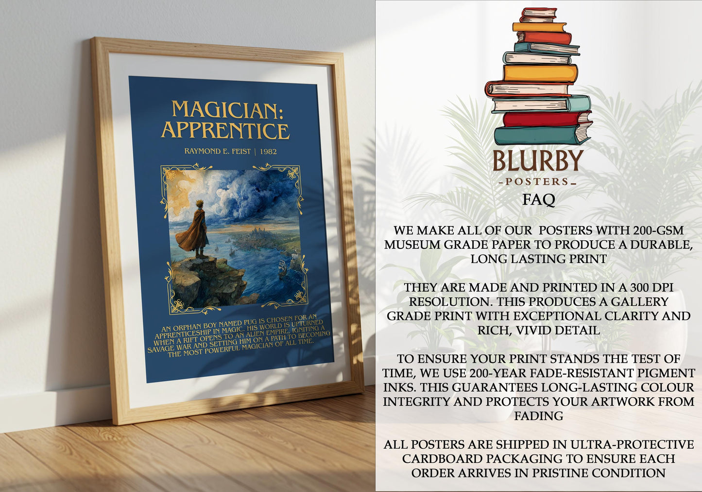 Magician: Apprentice by Raymond E.Feist | Descriptive Book Poster | Blurby