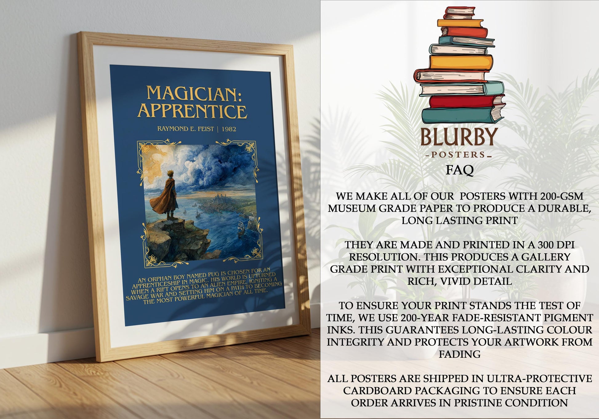 Magician: Apprentice by Raymond E.Feist | Descriptive Book Poster | Blurby