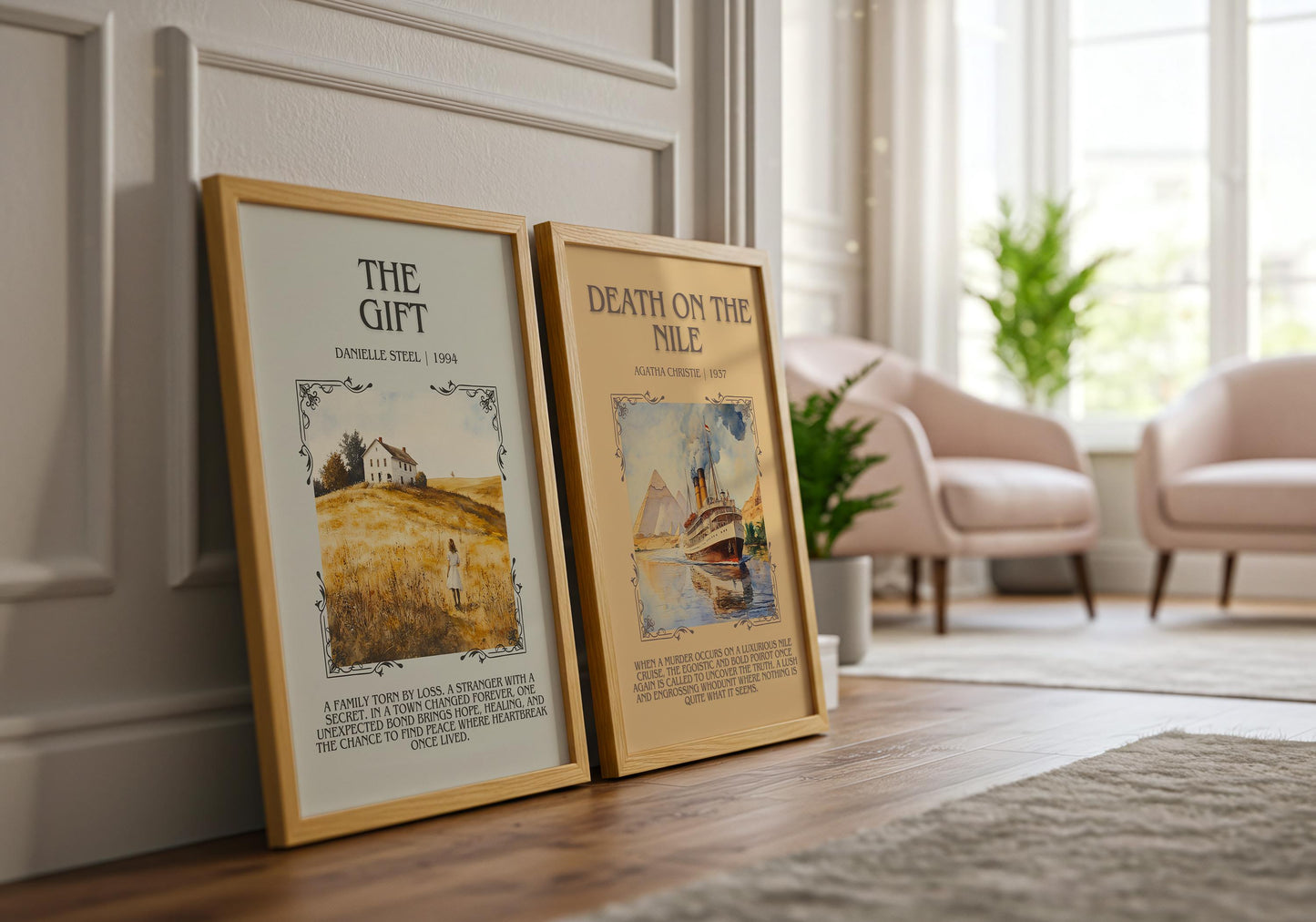 The Gift by Danielle Steel | Descriptive Book Poster | Modern