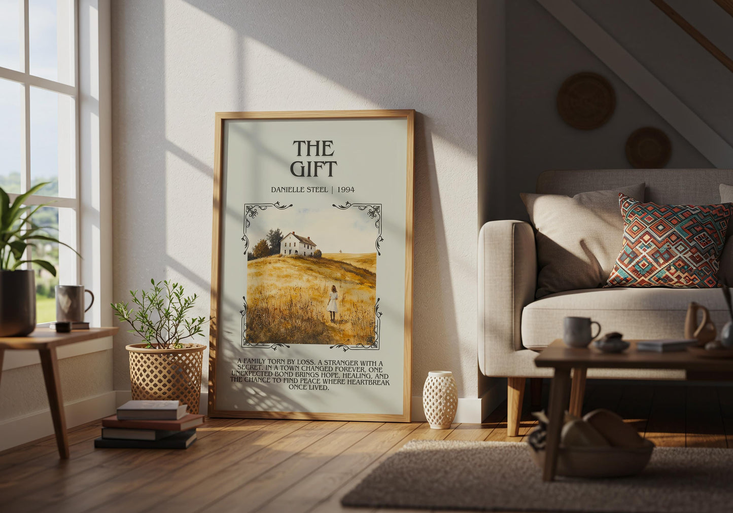 The Gift by Danielle Steel | Descriptive Book Poster | Modern