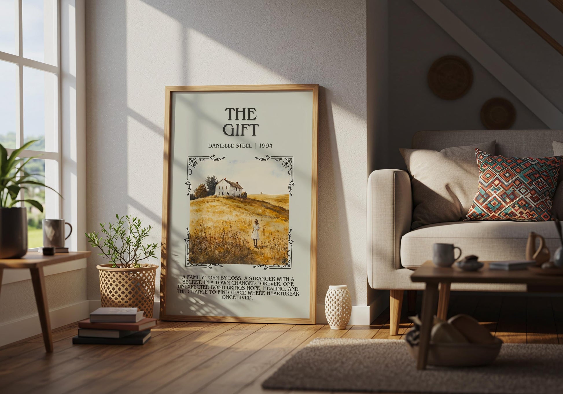 The Gift by Danielle Steel | Descriptive Book Poster | Modern
