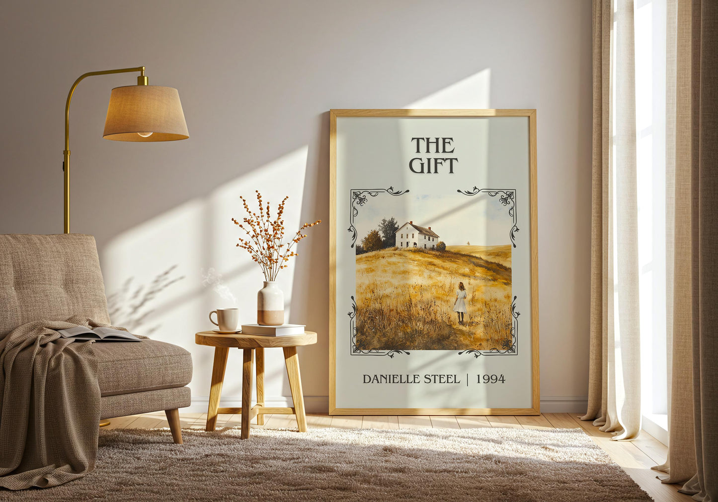 The Gift by Danielle Steel | Descriptive Book Poster | Minimalist