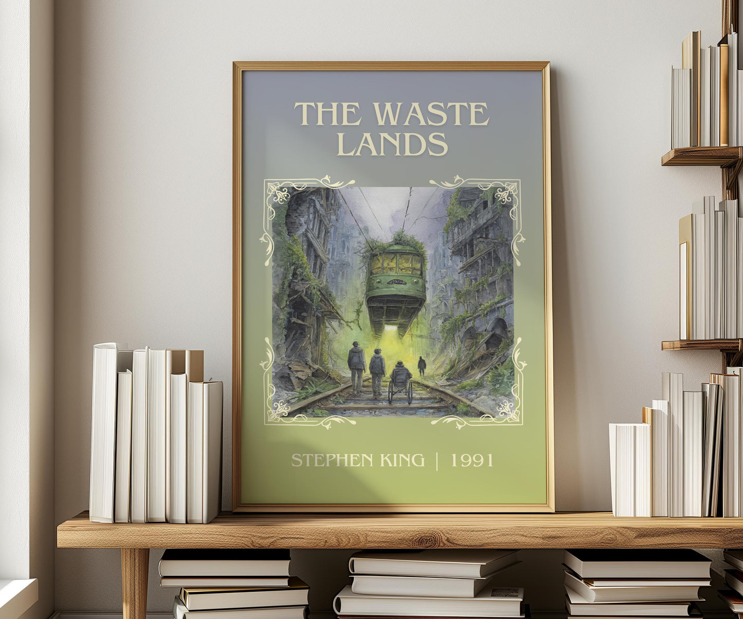 The Wastelands by Stephen King | Descriptive Book Poster | Minimalist
