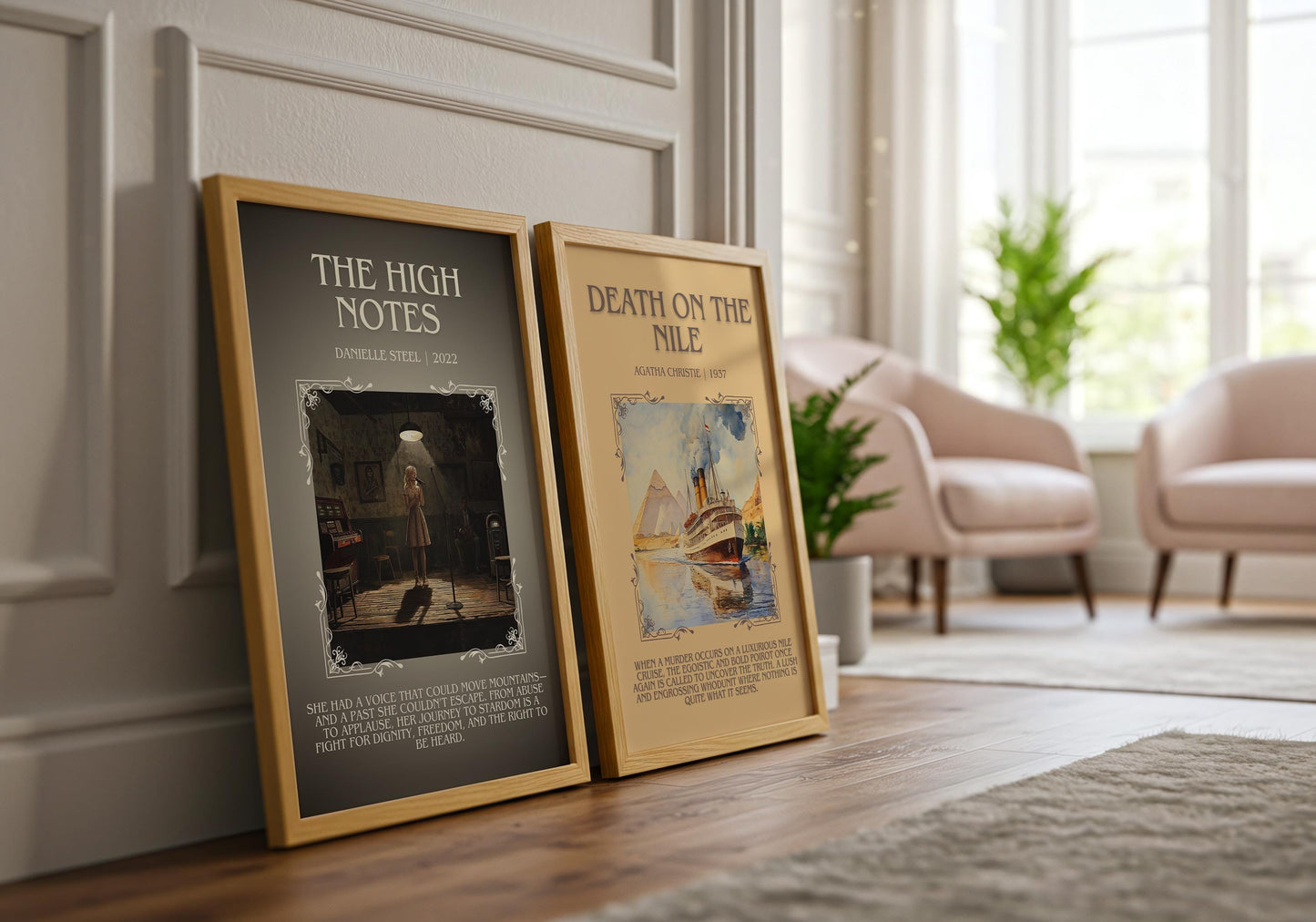 The High Notes by Danielle Steel | Descriptive Book Poster | Modern