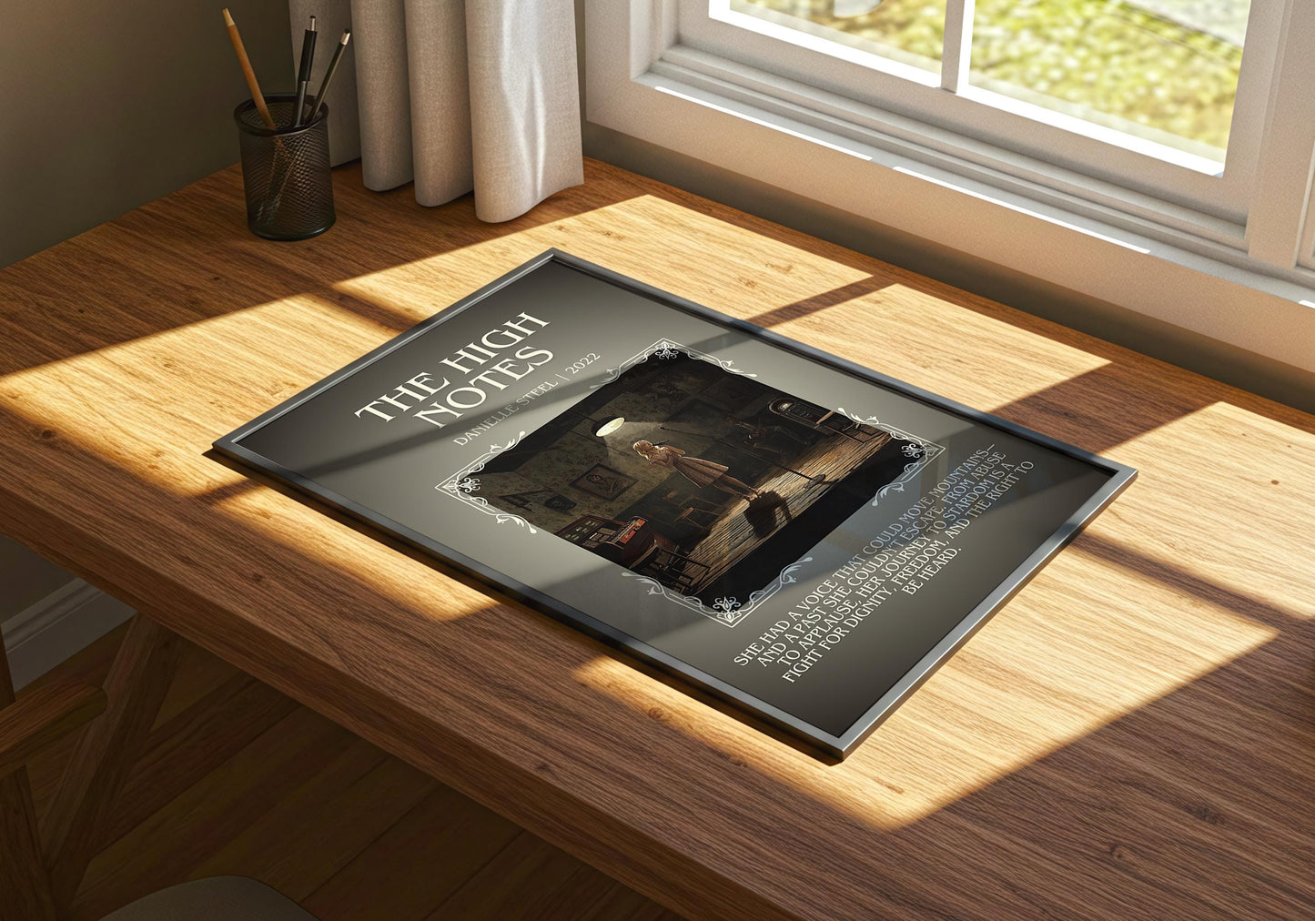 The High Notes by Danielle Steel | Descriptive Book Poster | Modern