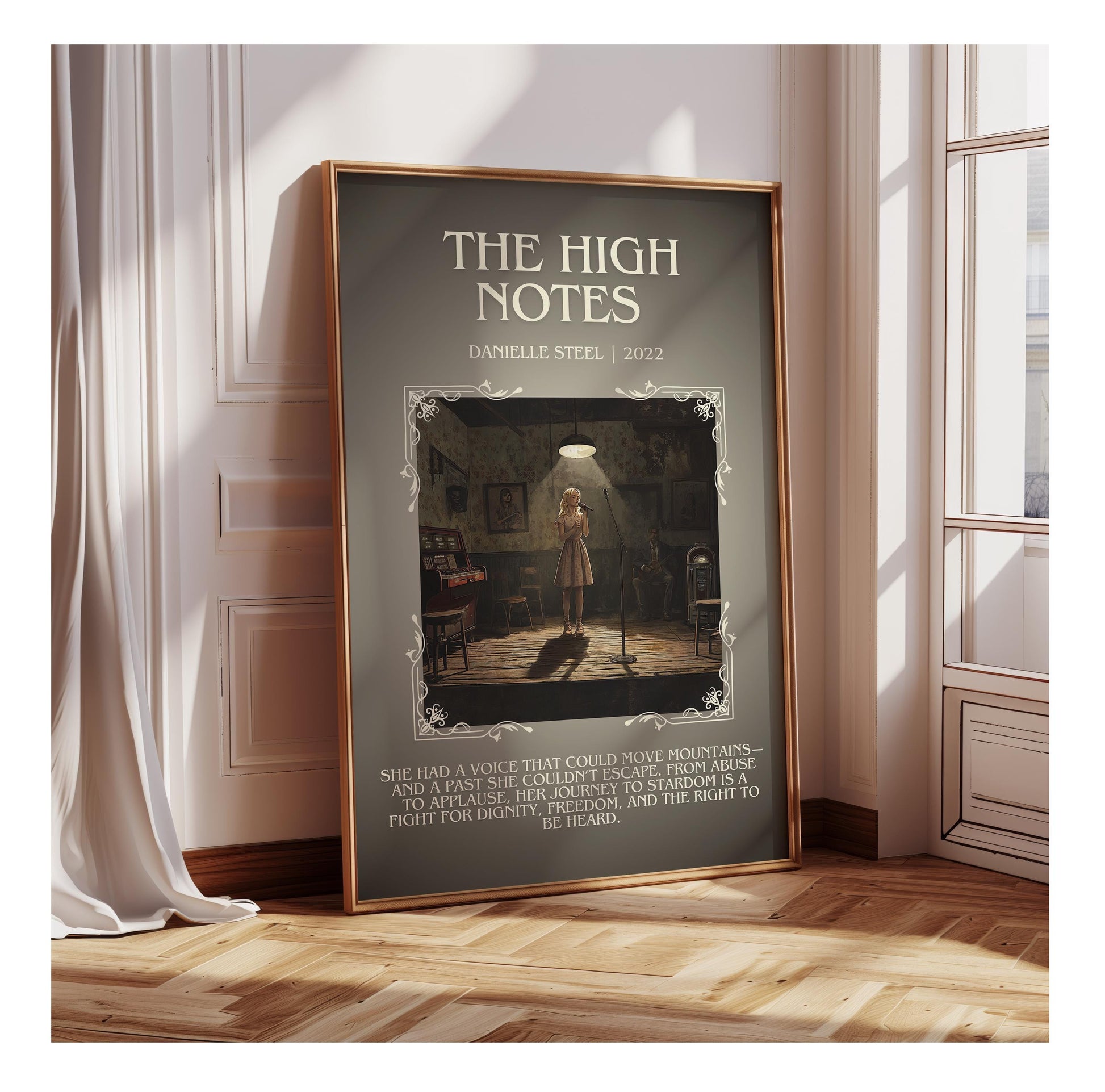 The High Notes by Danielle Steel | Descriptive Book Poster | Modern