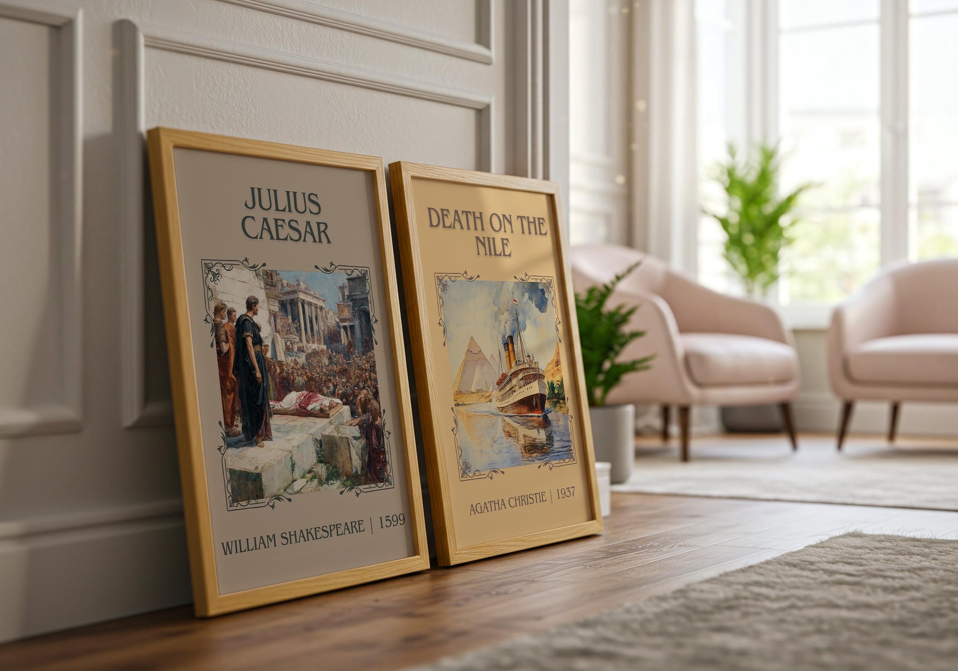 Julius Caeser by William Shakespeare | Descriptive Book Poster | Minimalist