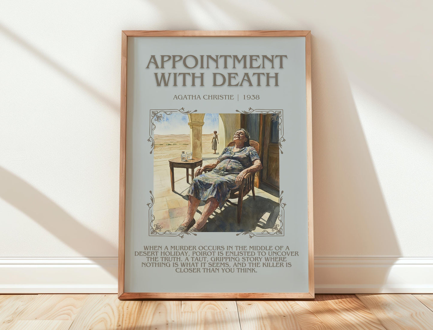 Appointment With Death by Agatha Christie | Descriptive Book Poster | Blurby