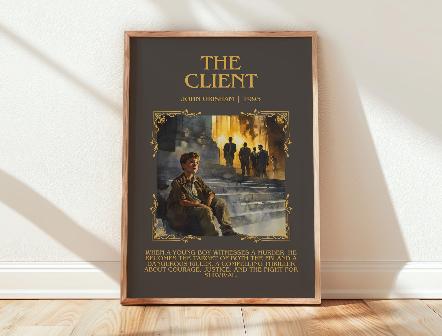 The Client by John Grisham | Descriptive Book Poster | Blurby