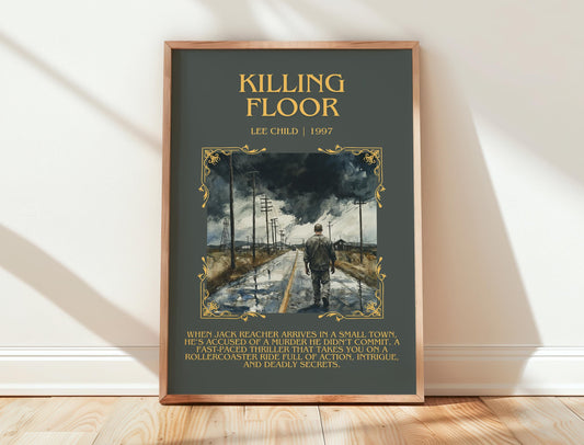 Killing Floor by Lee Child | Descriptive Book Poster | Blurby