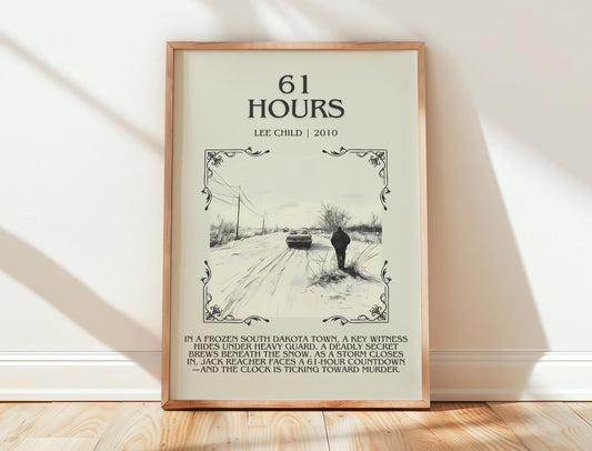 61 Hours by Lee Child | Descriptive Book Poster | Blurby