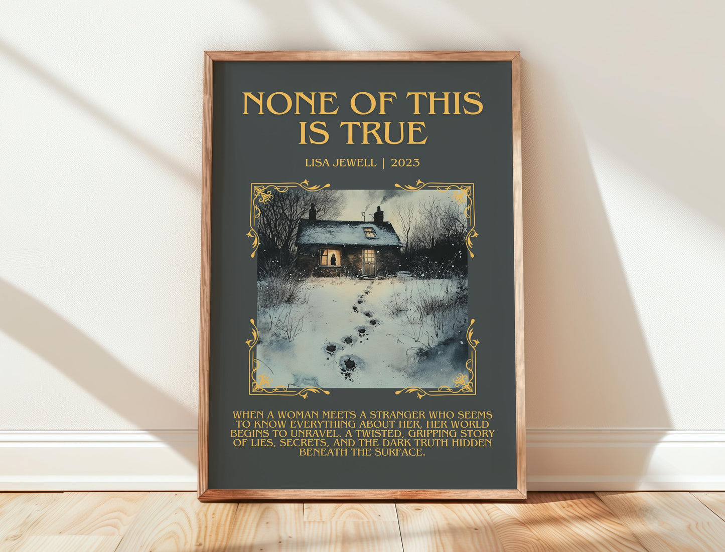 None Of This Is True by Lisa Jewell | Descriptive Book Poster | Blurby