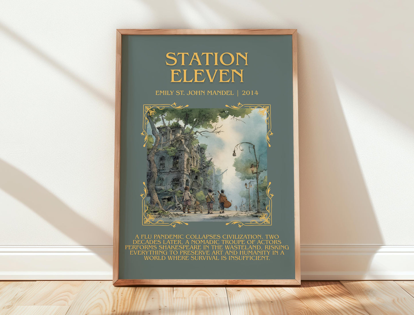 Station Eleven by Emily St. John Mandel | Descriptive Book Poster | Blurby