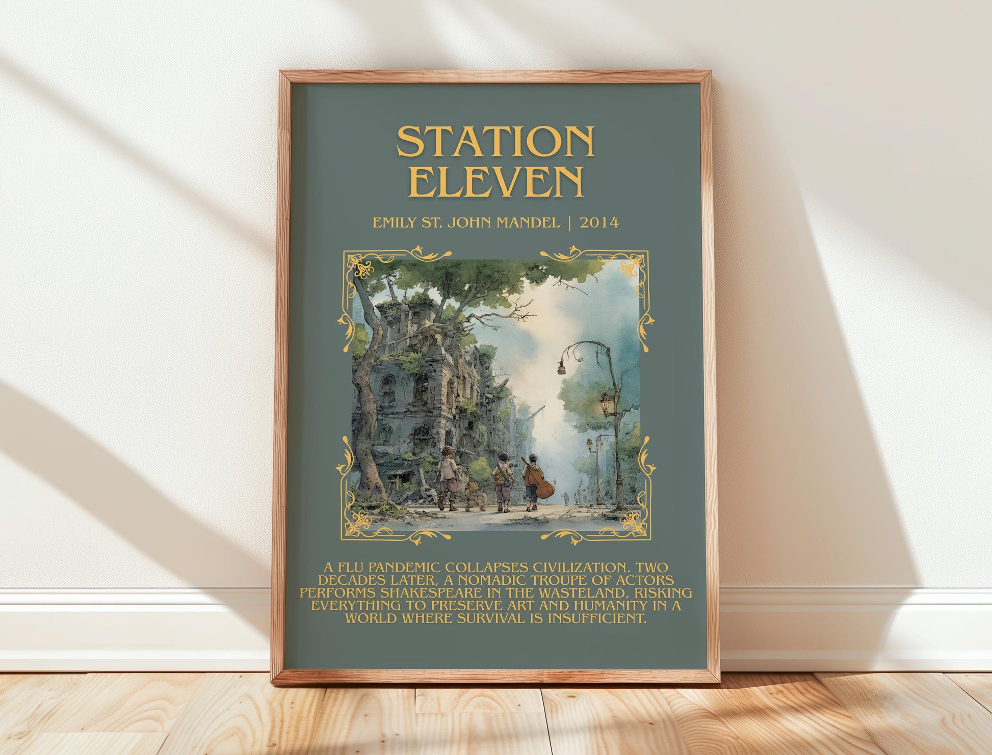 Station Eleven by Emily St. John Mandel | Descriptive Book Poster | Blurby