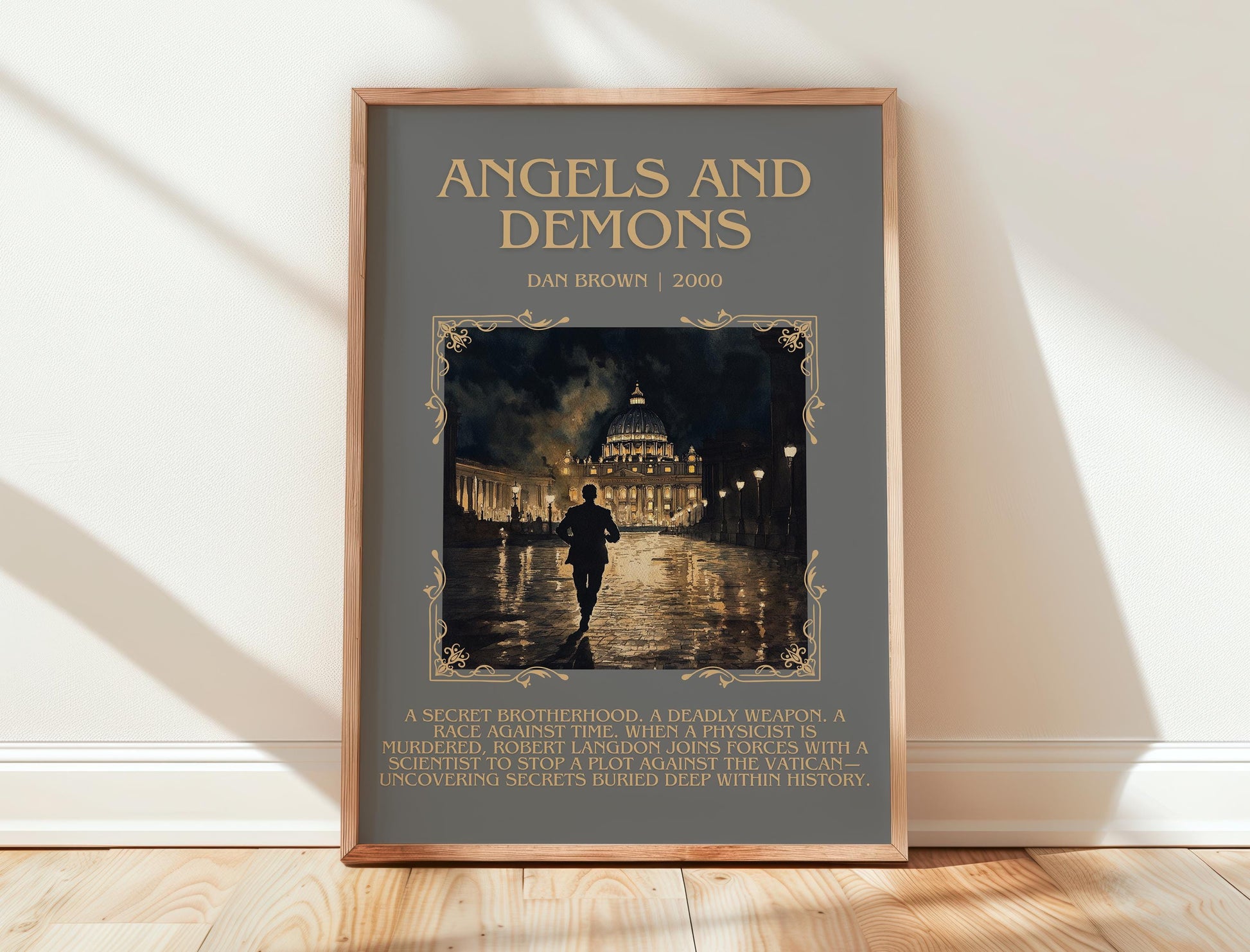Angels and Demons by Dan Brown | Descriptive Book Poster | Blurby