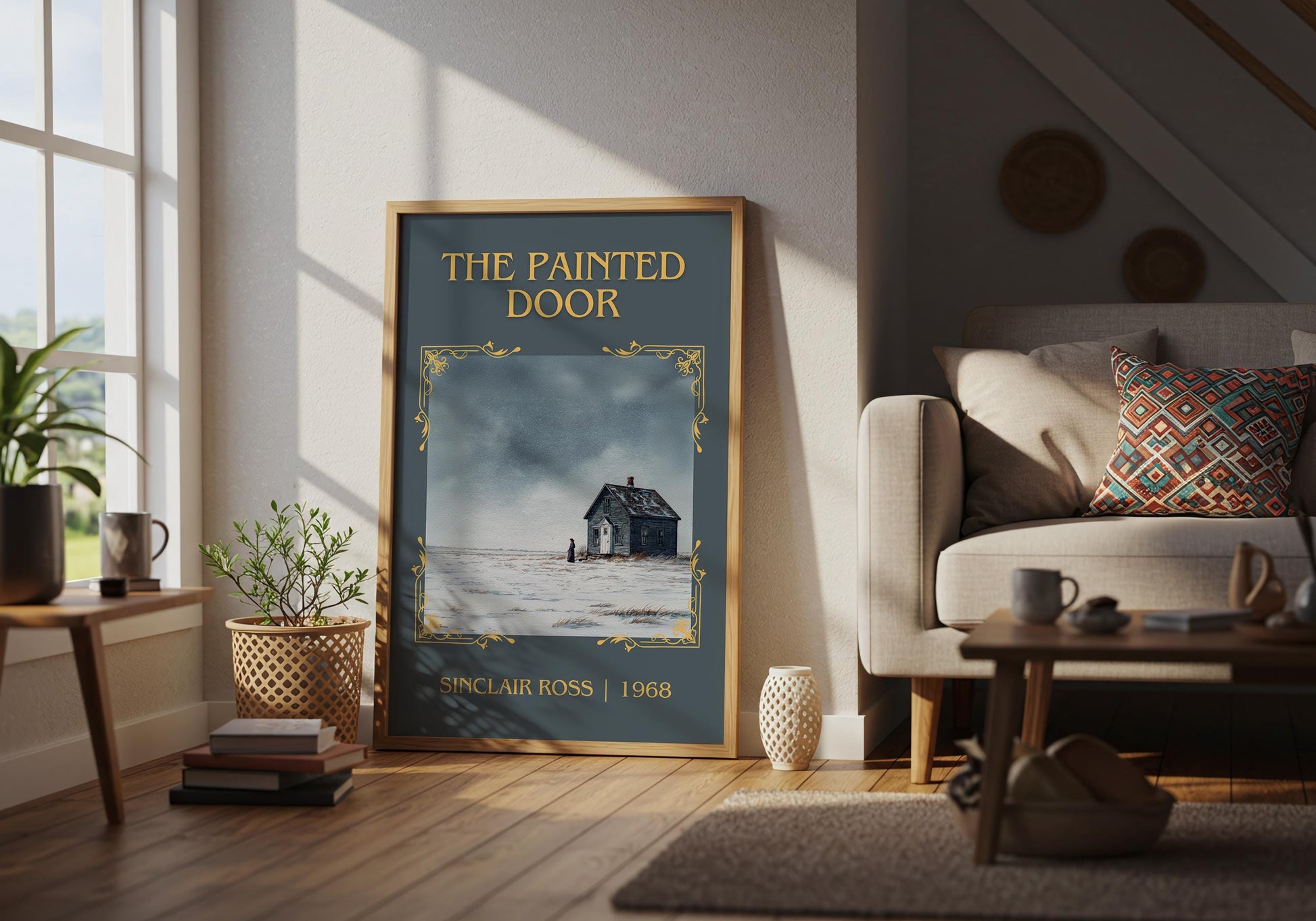 The Painted Door by Sinclair Ross | Descriptive Book Poster | Minimalist