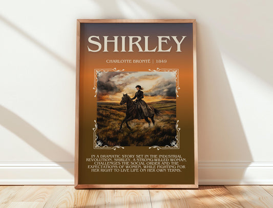 Shirley by Charlotte Bronte | Descriptive Book Poster | Blurby
