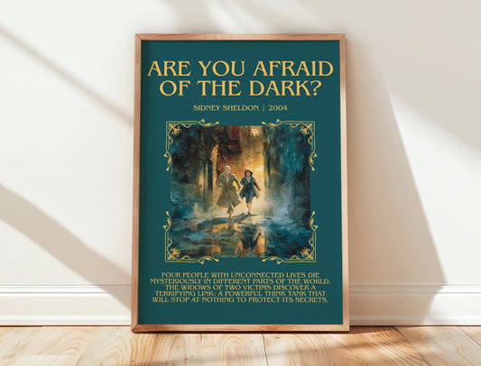 Are You Afraid Of The Dark? by Sidney Sheldon | Descriptive Book Poster | Blurby