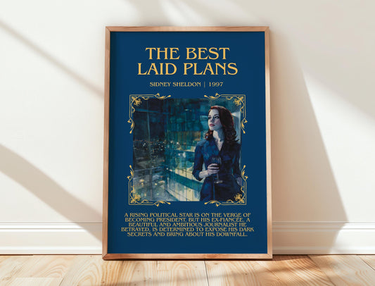 The Best Laid Plans by Sidney Sheldon | Descriptive Book Poster | Blurby