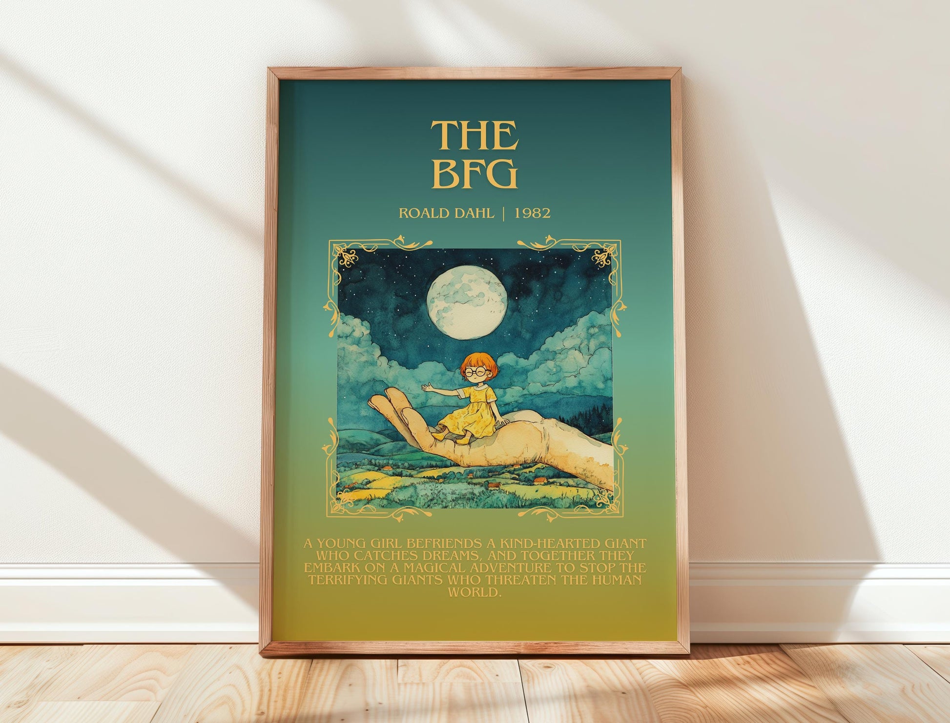 The BFG by Roald Dahl | Descriptive Book Poster | Blurby