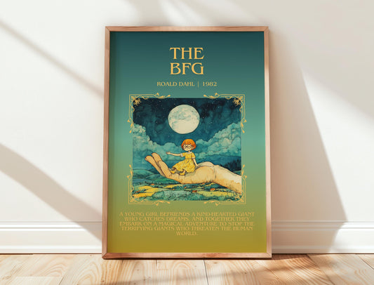 The BFG by Roald Dahl | Descriptive Book Poster | Blurby