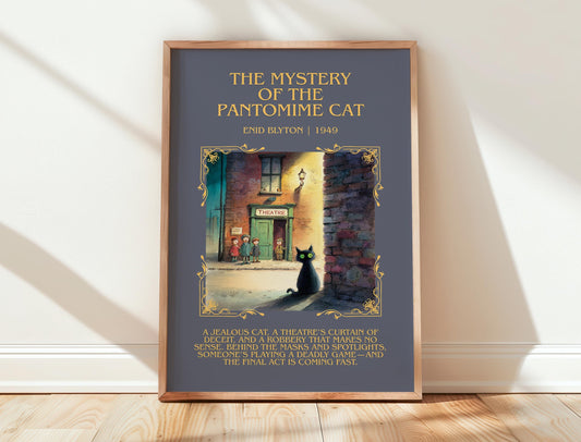 The Mystery Of The Pantomime Cat by Enid Blyton | Descriptive Book Poster | Blurby